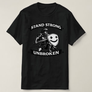 Jag möter livets svårigheter med en krigares leend t shirt