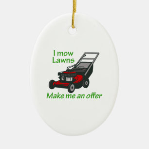 JAG MOW LAWNS JULGRANSPRYDNAD KERAMIK