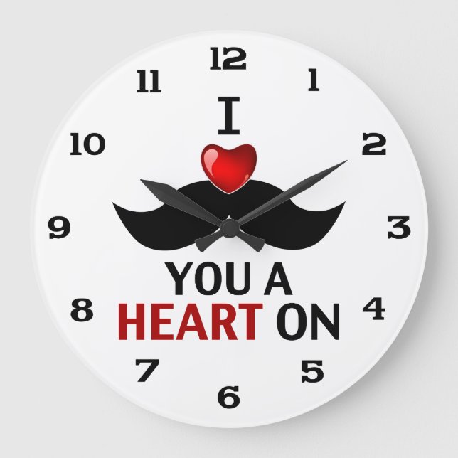 Jag mustache att du är ett hjärta på stor klocka (Framsida)