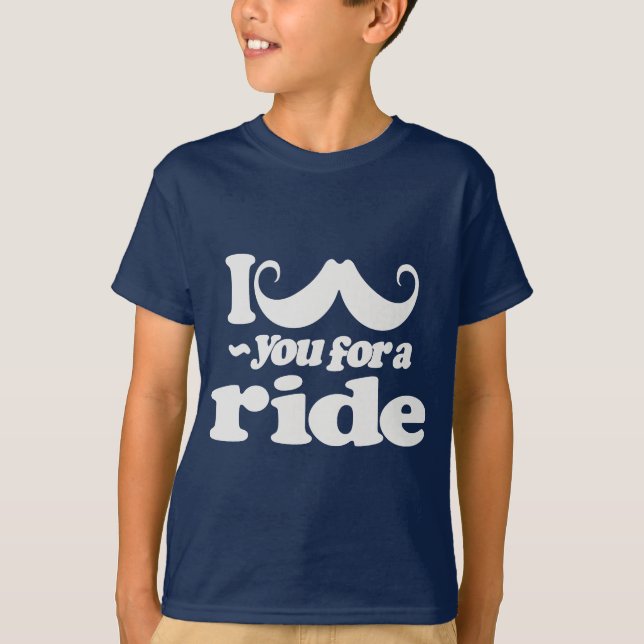 Jag mustache dig för en rid tee shirt (Framsida)