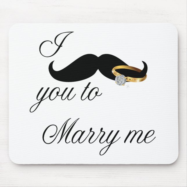 Jag mustache dig till Marry Me Musmatta (Framsidan)
