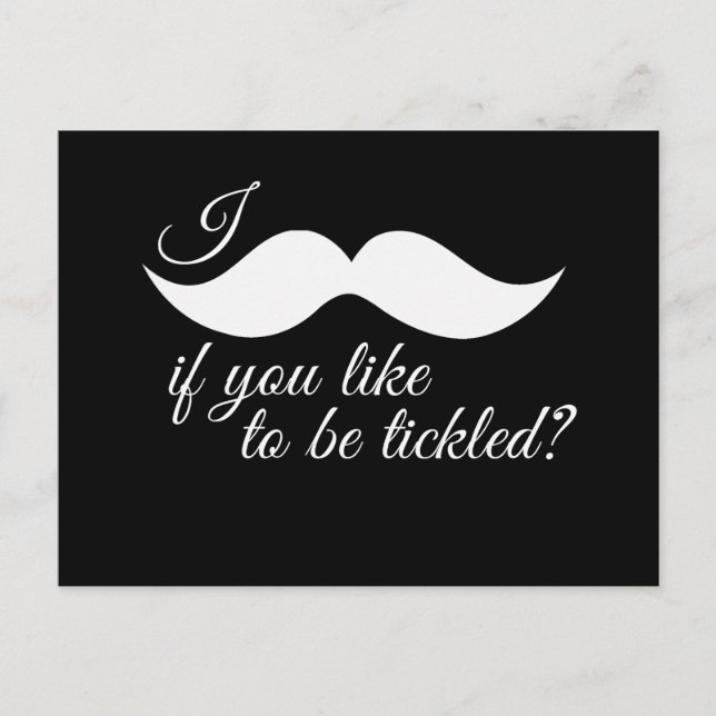 JAG MUSTACHE OM DU VILL VARA TICKAD -.png Vykort (Framsida)