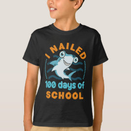 Jag nalkade 100 dagar med skolhammarhaj t shirt