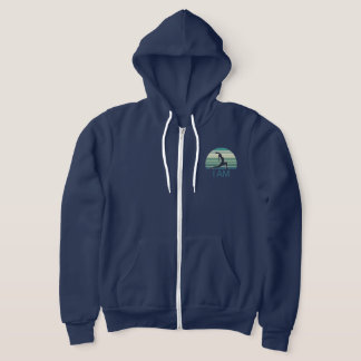 Jag Namnteckning Ocean Grönt Zip-up Hoodie T Shirt