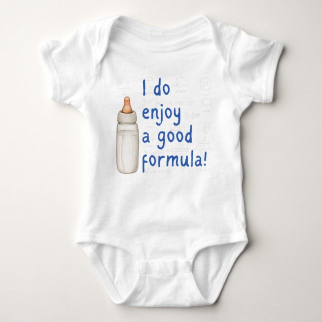 Jag njuter av en Bra Formel, Math Baby Bodydräkt T Shirt (Framsida)