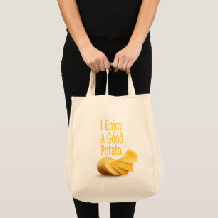Jag njuter av en bra potatis Rolig mat älskare Tygkasse