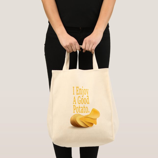 Jag njuter av en bra potatis Rolig mat älskare Tygkasse (Framsida (produkt))