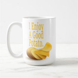 Jag njuter av en bra potatis Rolig present till ma Kaffemugg