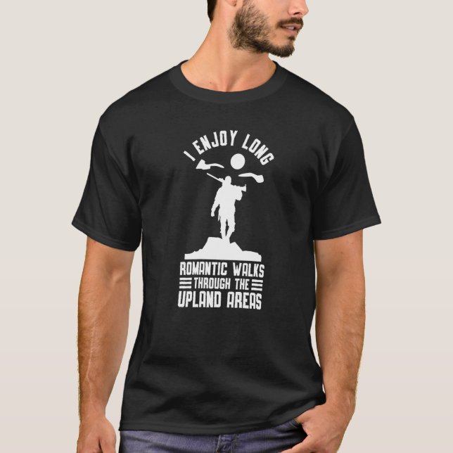 Jag njuter av Long Romantic Walks Trough Upland Ar T Shirt (Framsida)