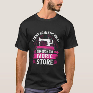 Jag njuter av rofyllda promenader genom tygaffären t shirt