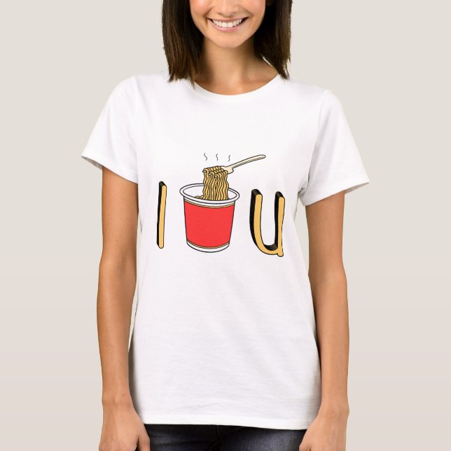 Jag Noodle You Funny Gift T Shirt (Framsida)