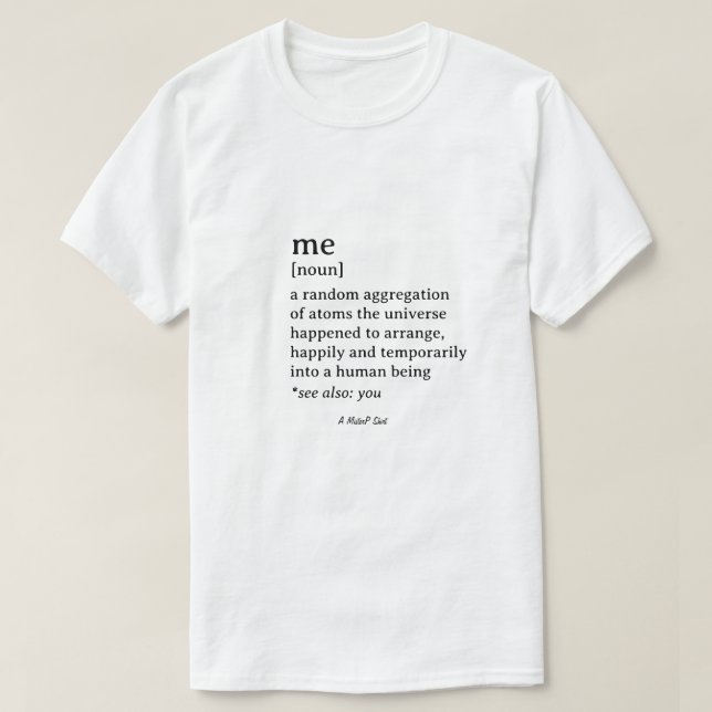 Jag (och) du - en MisterP Shirt T Shirt (Design framsida)