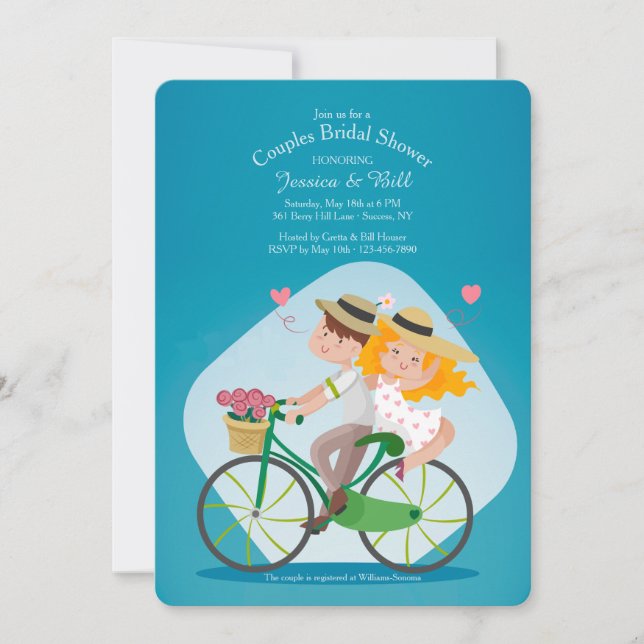 Jag och du Par Inbjudningskort för möhippan (Framsida)