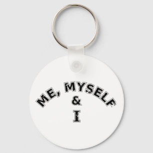 Jag och jag typografi nyckelring