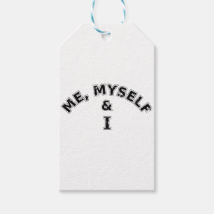 Jag och jag typografi presentetikett