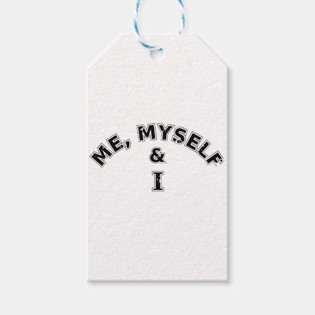 Jag och jag typografi presentetikett (Framsidan)