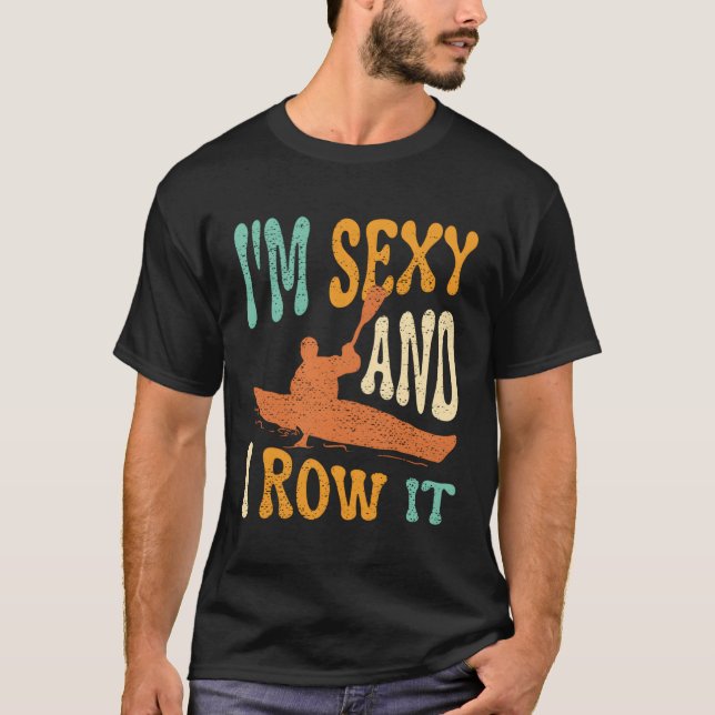 Jag och Kayaker Kayaking Kayak Fishing T Shirt (Framsida)