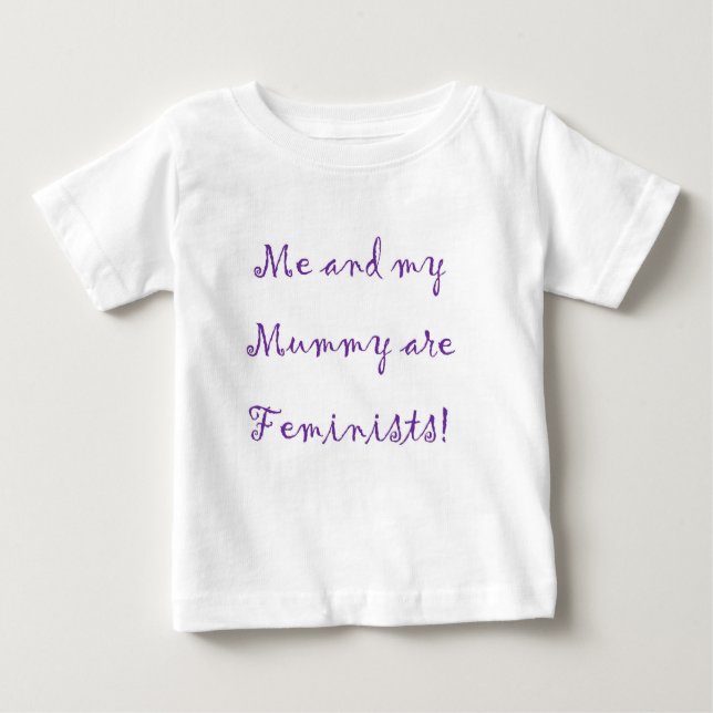 Jag och mamman är feministbodysuiten t-shirt (Framsida)