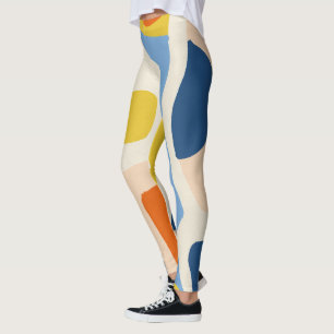 Jag och min, Abstrakt Bohemian Pastel Shapes Leggings