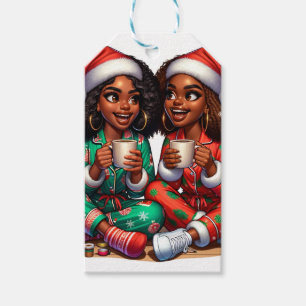 Jag och min Bestie! - Black Girl Gift Märkre Presentetikett