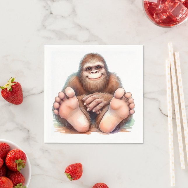 Jag och min Bigfoot  Pappersservett (Insitu)