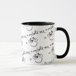 Jag och min cykel = lycka mugg