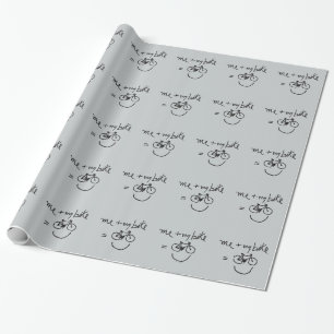 Jag och min cykel = lycka presentpapper