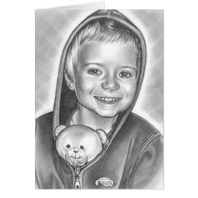 Jag och min teddy hälsningskort (Framsidan)