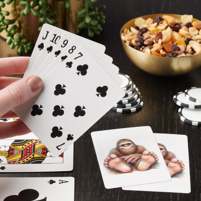 Jag och mina Bigfoot-spelkort Casinokort (På plats)
