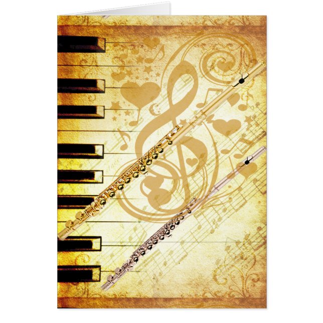 Jag och mina Flutes_ Hälsningskort (Framsidan)