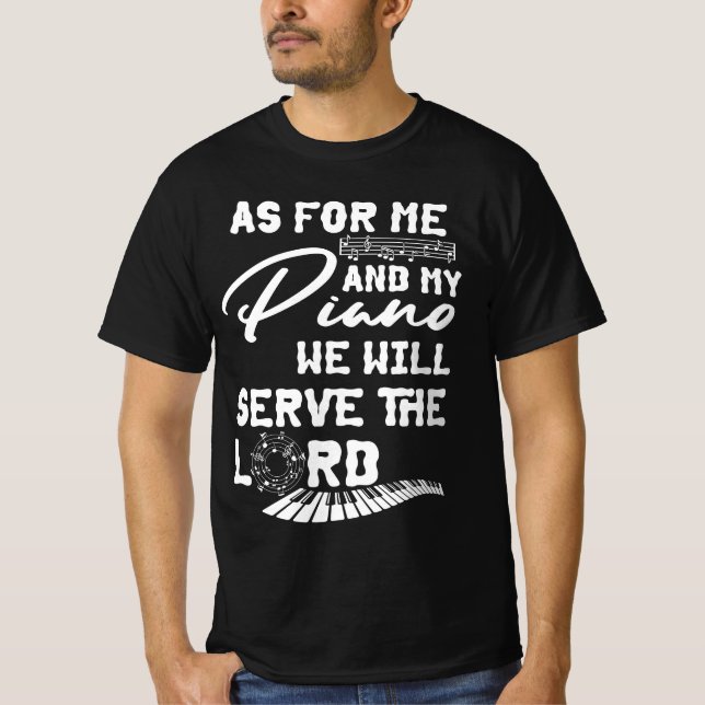 Jag och Piano Player Pianist Piano  T Shirt (Framsida)