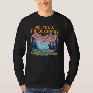 Jag och utomhusen som gömmer galna berg. t shirt