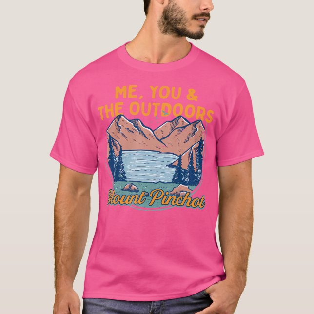 Jag och utomhusen som gömmer Pinchot Hiker. T Shirt (Framsida)
