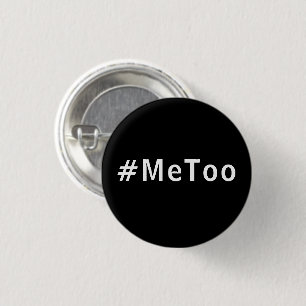 Jag också, #metoo, knapp för svart vitt pride
