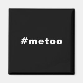 Jag också, #metoo, pride Black white Magnet