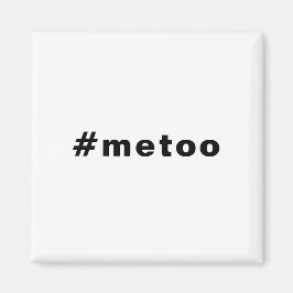 Jag också, #metoo, pride Black white Magnet