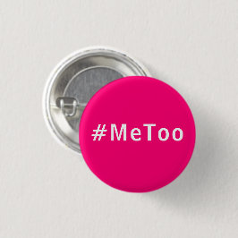 Jag också, #metoo, pride rosa magenta fuchsia vit knapp