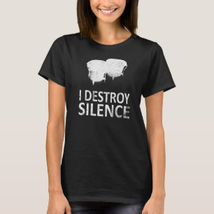 Jag ödelägger rumsspelare för tystnad t shirt