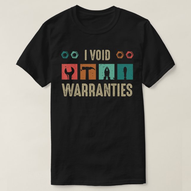 Jag ogiltigförklarar garantier Bilmekaniker T Shirt (Design framsida)