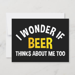 Jag om Beer tänker på mig också Vykort