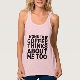 JAG OM COFFEE TÄNKER PÅ MIG FÖR T-Shirts Linne Med Racerback