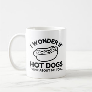 Jag om Hett Hundar Tänka om mig också Kaffemugg