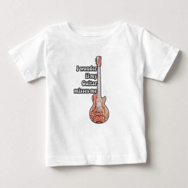 Jag  om min gitarr missar mig... t shirt (Framsida)