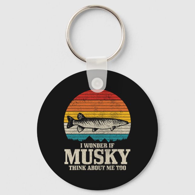 Jag  om Musky Tänka om mig Vintage Nyckelring (Framsida)