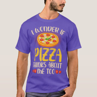 Jag om Pizza tänker på mig Toofood Älskare 34 T Shirt