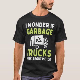 Jag om Sopor Lastbilar Tänka om mig Återvinna T Shirt