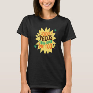 Jag om Tacos Tänka om mig Veggies och Kött T Shirt