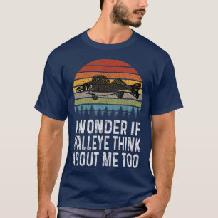 Jag om Walleye Tänka om mig Funny Walleye T Shirt