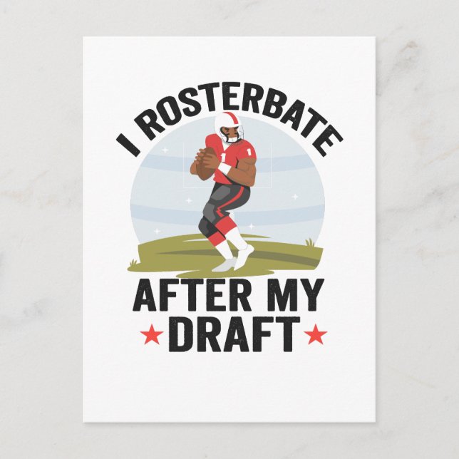Jag onanerar Efter mitt utkast Rollig Fantasy Foot Vykort (Framsida)