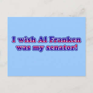 Jag önskar att Al Franken var min senator Vykort